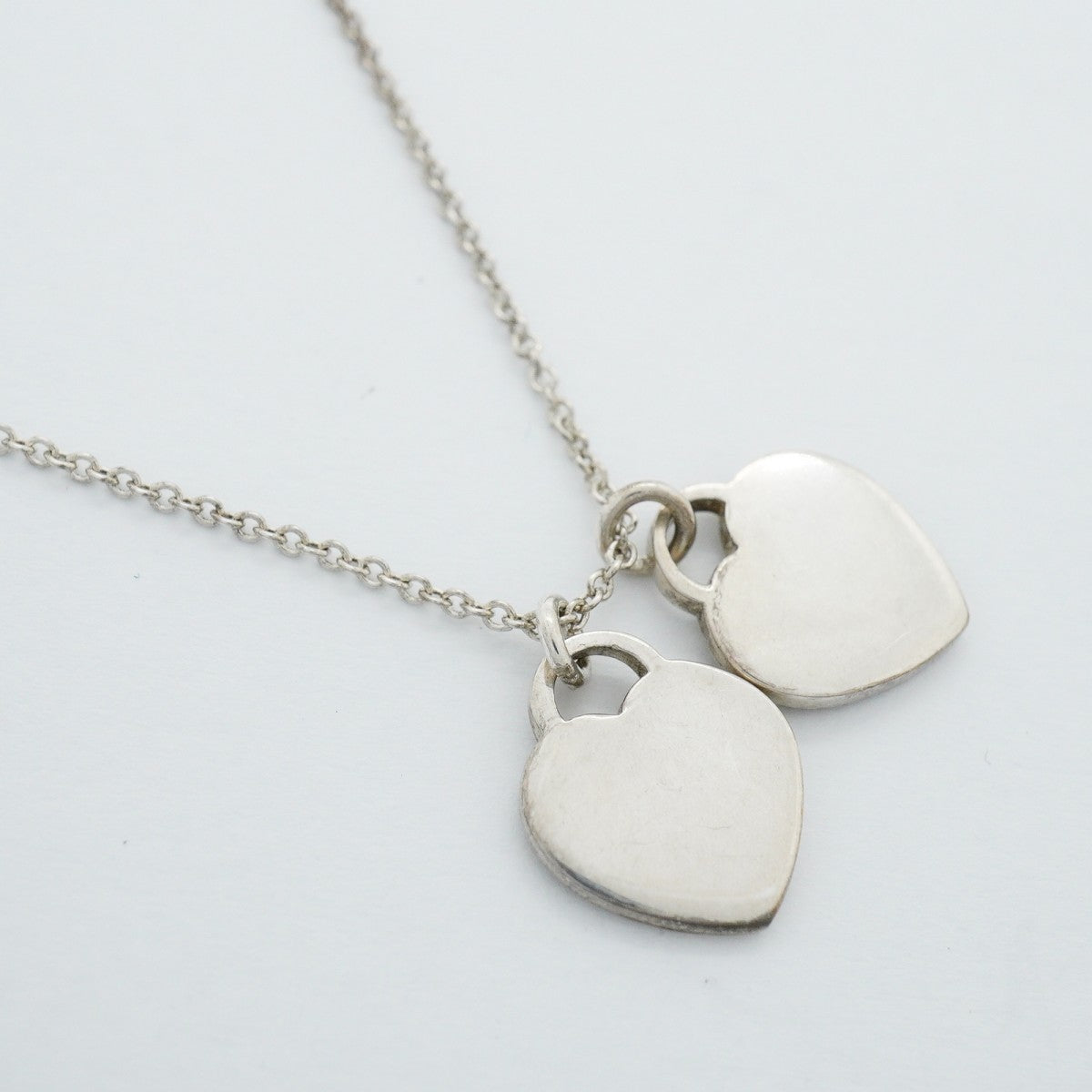 【6jfb0542-k】ティファニー ネックレス ダブルリターントゥハート シルバー925【中古】レディース