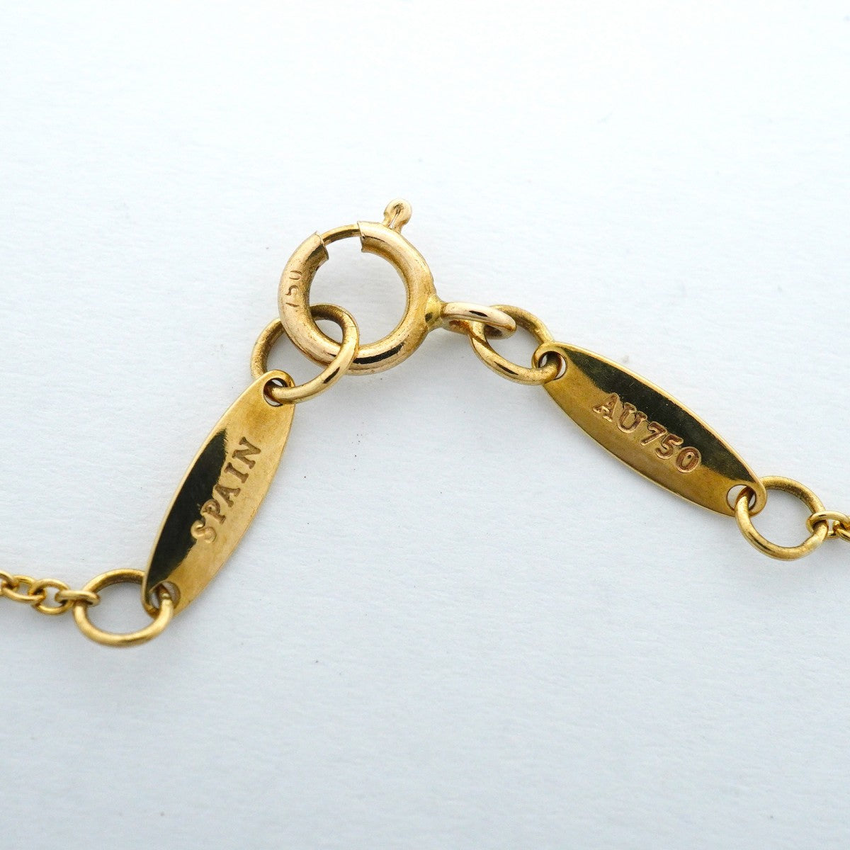 【6jfb0545】ティファニー ネックレス オープンハート K18YG イエローゴールド【中古】レディース