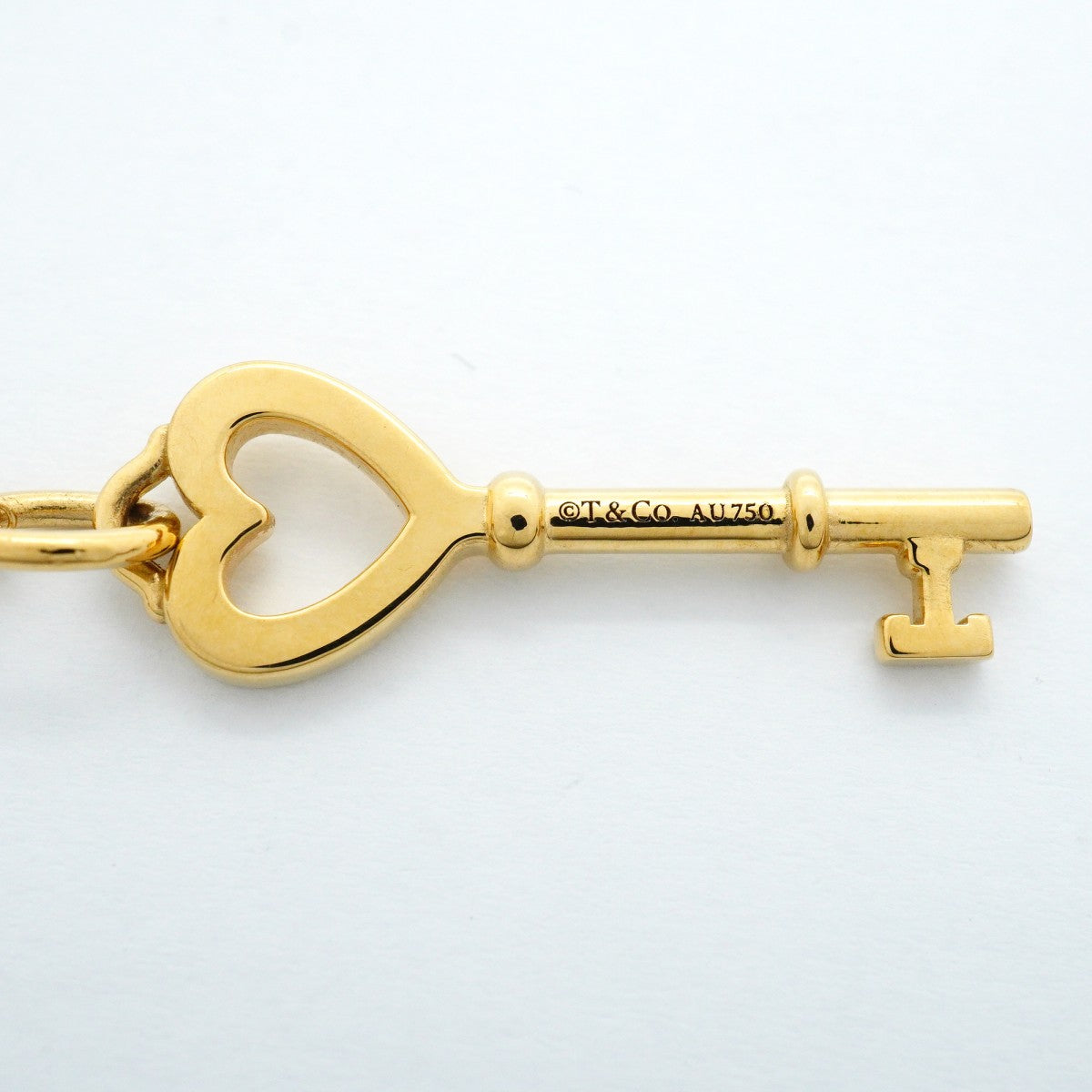 【6jfb0551】ティファニー ネックレス ハートキー K18YG イエローゴールド【中古】レディース