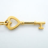【6jfb0551】ティファニー ネックレス ハートキー K18YG イエローゴールド【中古】レディース