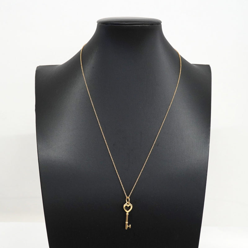 【6jfb0551】ティファニー ネックレス ハートキー K18YG イエローゴールド【中古】レディース