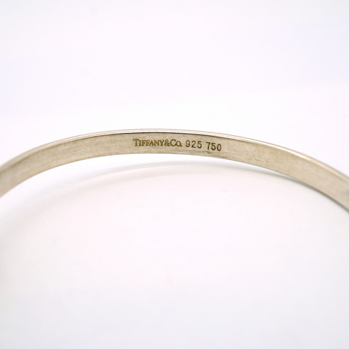 【6jfb0553】ティファニー バングル フック&アイ K18YG イエローゴールド シルバー925【中古】メンズ レディース ユニセックス