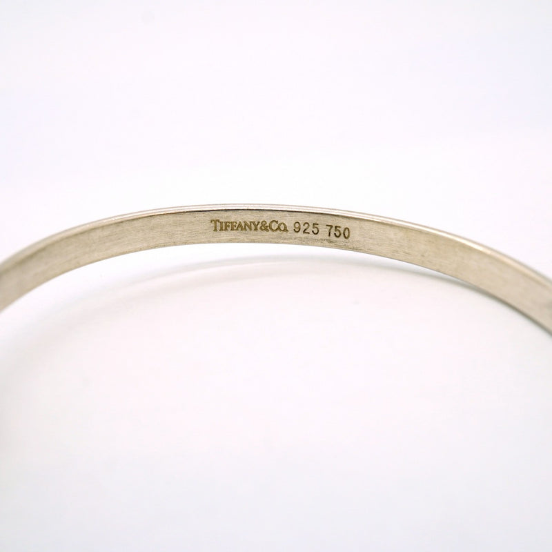 【6jfb0553】ティファニー バングル フック&アイ K18YG イエローゴールド シルバー925【中古】メンズ レディース ユニセックス