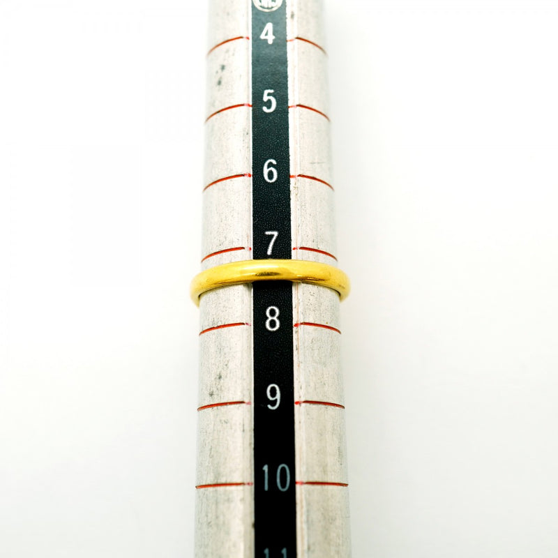 【6jfb0555】ティファニー リング オープンティアドロップ K18YG イエローゴールド 7.5号【中古】レディース
