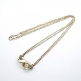 【6jfb0562】ティファニー ネックレス インフィニティ ダブルチェーン シルバー925【中古】レディース