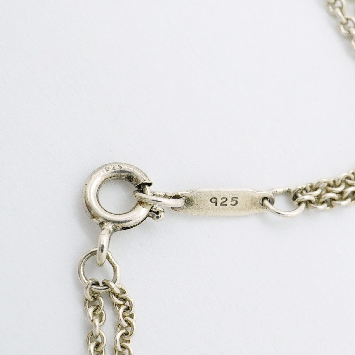 【6jfb0562】ティファニー ネックレス インフィニティ ダブルチェーン シルバー925【中古】レディース