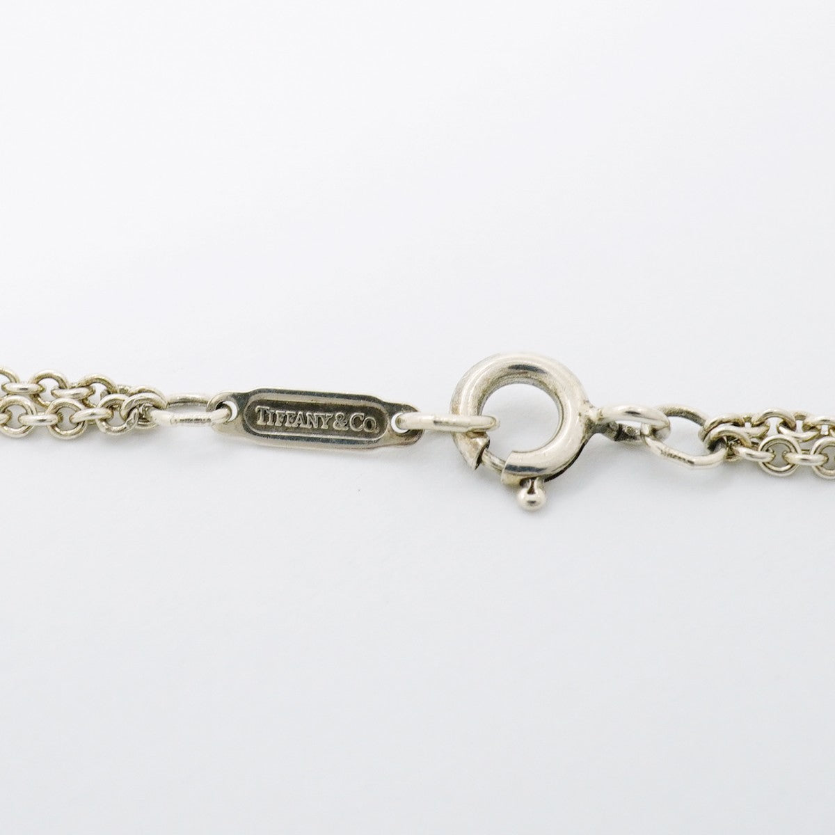 【6jfb0562】ティファニー ネックレス インフィニティ ダブルチェーン シルバー925【中古】レディース