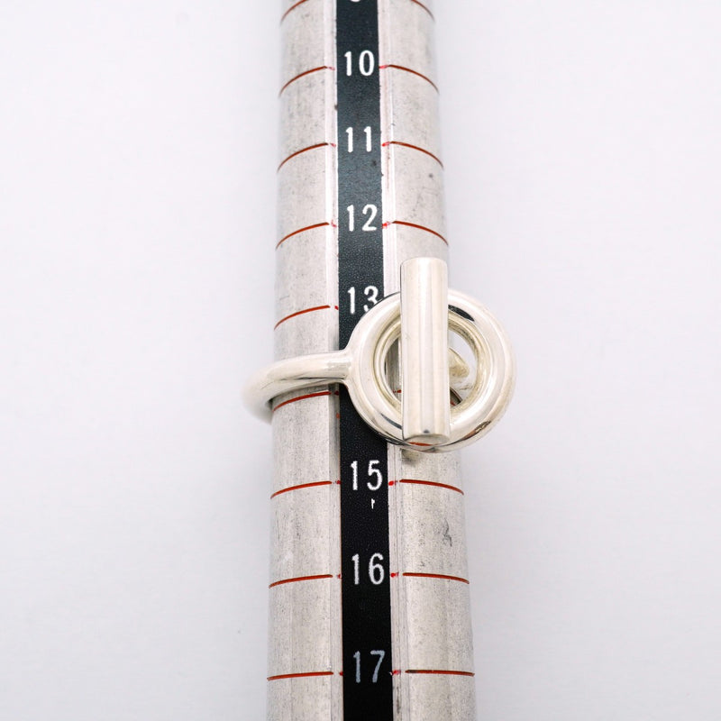 【6jfb0565】エルメス リング エシャペ シルバー925 ＃54【中古】レディース