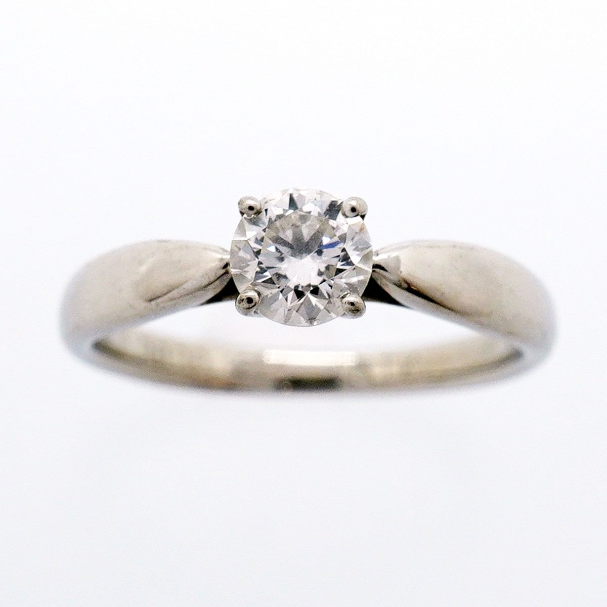 【6jfb0570】ティファニー リング ハーモニー 1PD Pt950 プラチナ ダイヤモンド 0.33ct 5号【中古】レディース