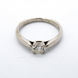 【6jfb0570】ティファニー リング ハーモニー 1PD Pt950 プラチナ ダイヤモンド 0.33ct 5号【中古】レディース