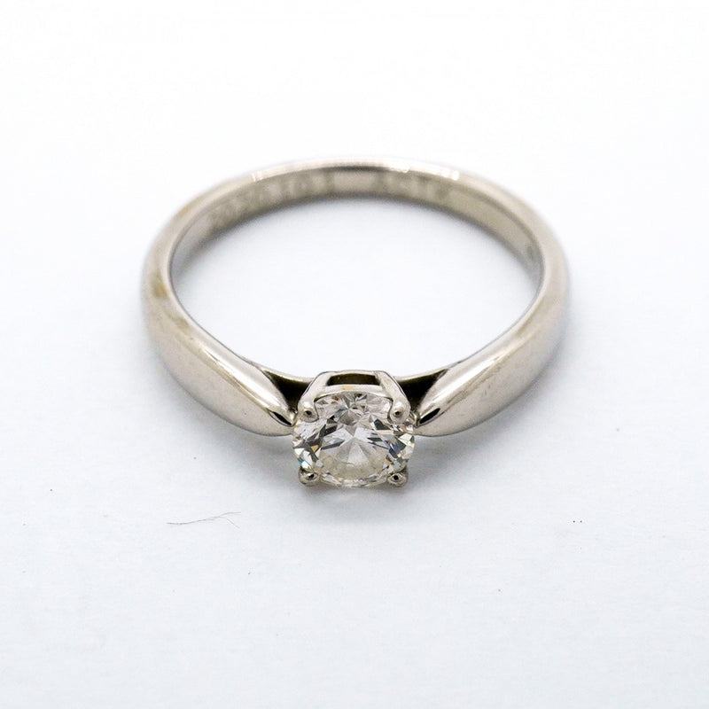 【6jfb0570】ティファニー リング ハーモニー 1PD Pt950 プラチナ ダイヤモンド 0.33ct 5号【中古】レディース