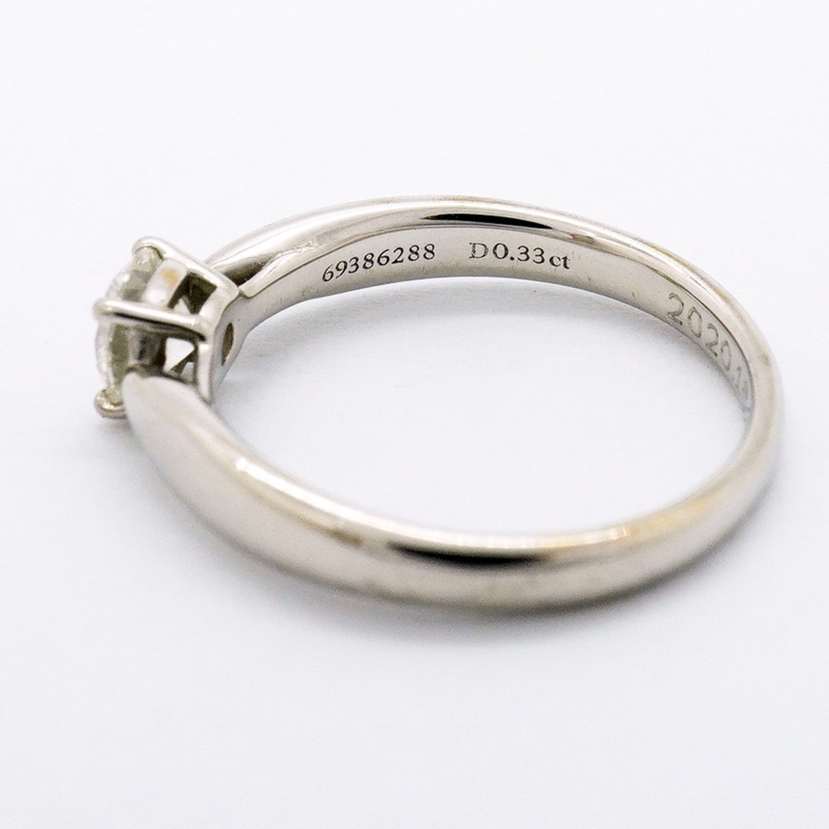 【6jfb0570】ティファニー リング ハーモニー 1PD Pt950 プラチナ ダイヤモンド 0.33ct 5号【中古】レディース