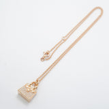 【6jfb0574】エルメス ネックレス アミュレット/バーキン K18PG ピンクゴールド ダイヤモンド【中古】レディース