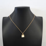【6jfb0574】エルメス ネックレス アミュレット/バーキン K18PG ピンクゴールド ダイヤモンド【中古】レディース