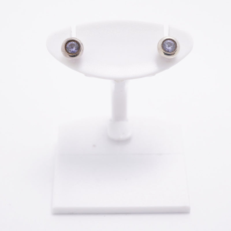 【6jfb0575】ティファニー ピアス バイザヤード シルバー925 タンザナイト【中古】レディース