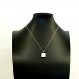 【6jfb0588-k】ティファニー ネックレス ノーツ スクエア シルバー925【中古】レディース