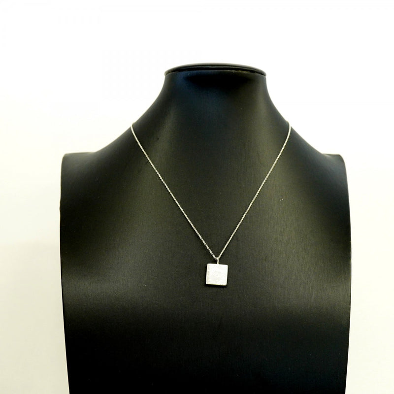 【6jfb0588-k】ティファニー ネックレス ノーツ スクエア シルバー925【中古】レディース