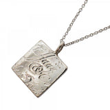 【6jfb0588-k】ティファニー ネックレス ノーツ スクエア シルバー925【中古】レディース