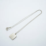 【6jfb0588-k】ティファニー ネックレス ノーツ スクエア シルバー925【中古】レディース