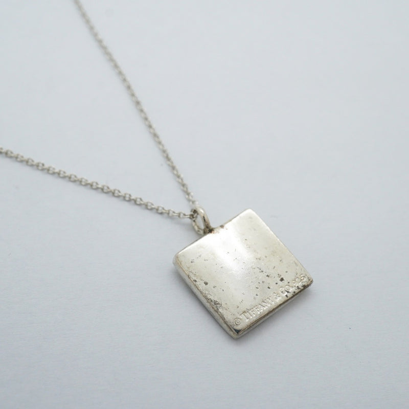 【6jfb0588-k】ティファニー ネックレス ノーツ スクエア シルバー925【中古】レディース