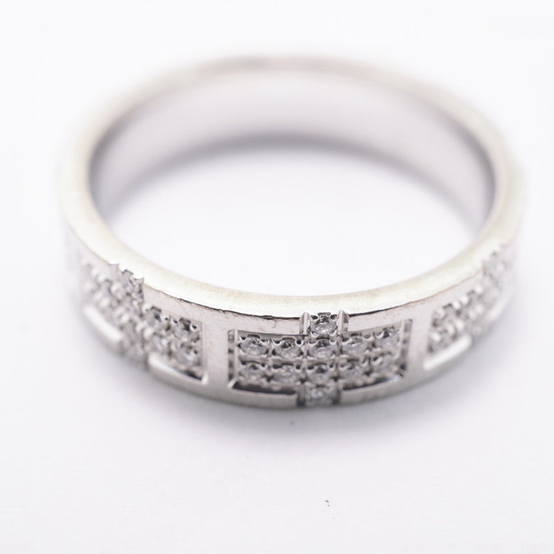 【6jfb0592】エルメス リング キリム K18WG ホワイトゴールド ダイヤモンド ＃52【中古】レディース