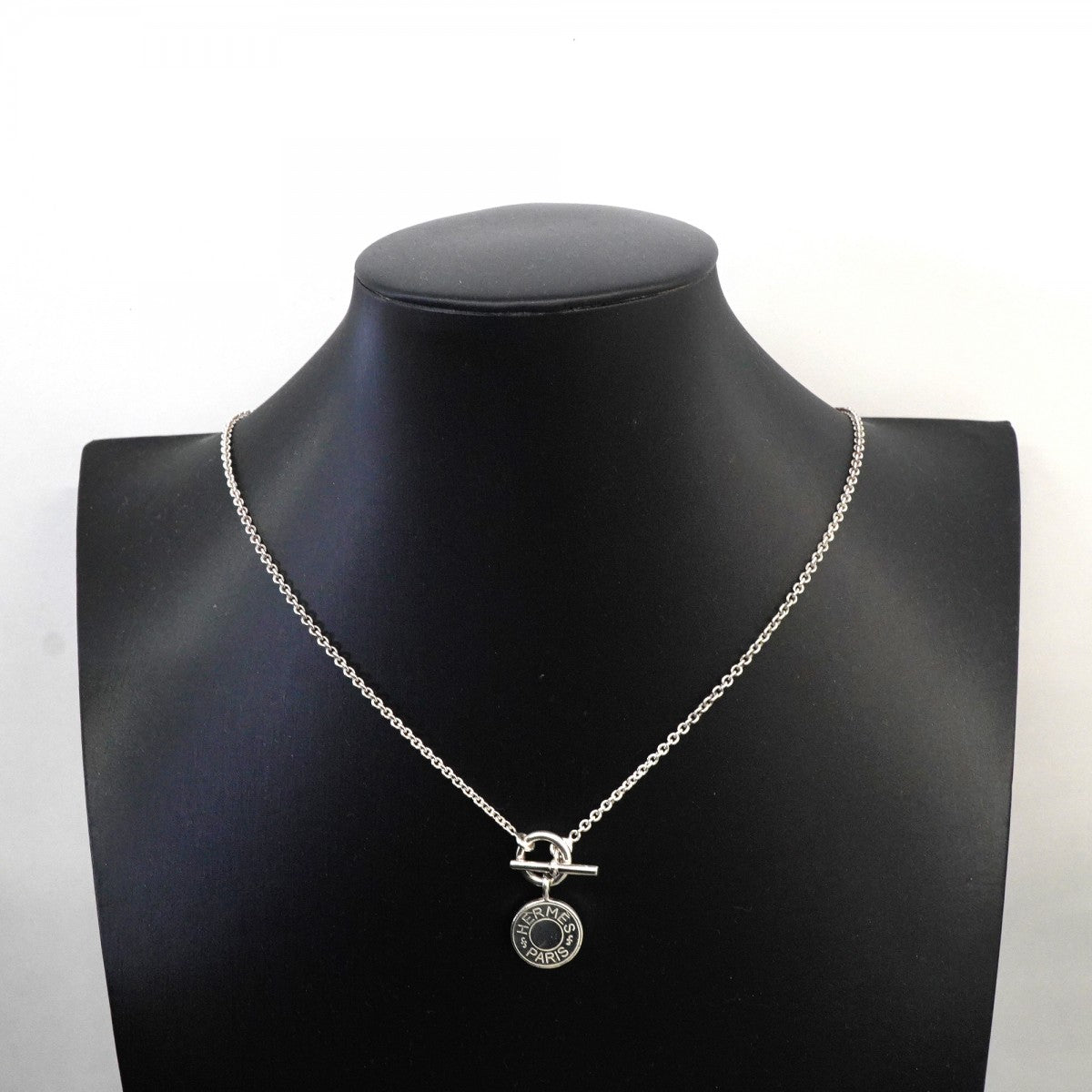 【6jfb0601-k】エルメス ネックレス セリエ アミュレット シルバー925【中古】レディース