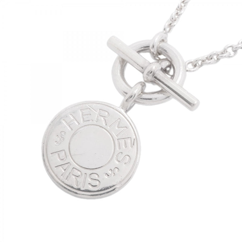 【6jfb0601-k】エルメス ネックレス セリエ アミュレット シルバー925【中古】レディース