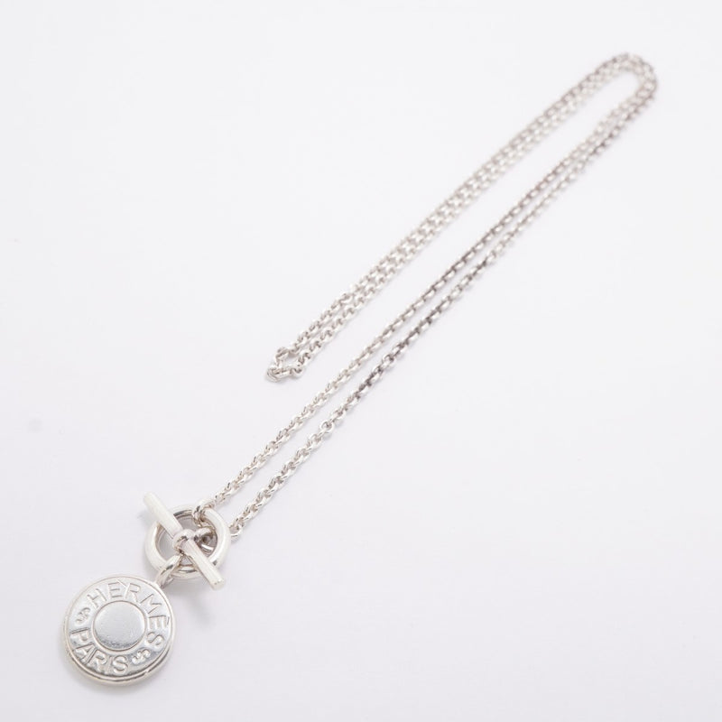 【6jfb0601-k】エルメス ネックレス セリエ アミュレット シルバー925【中古】レディース