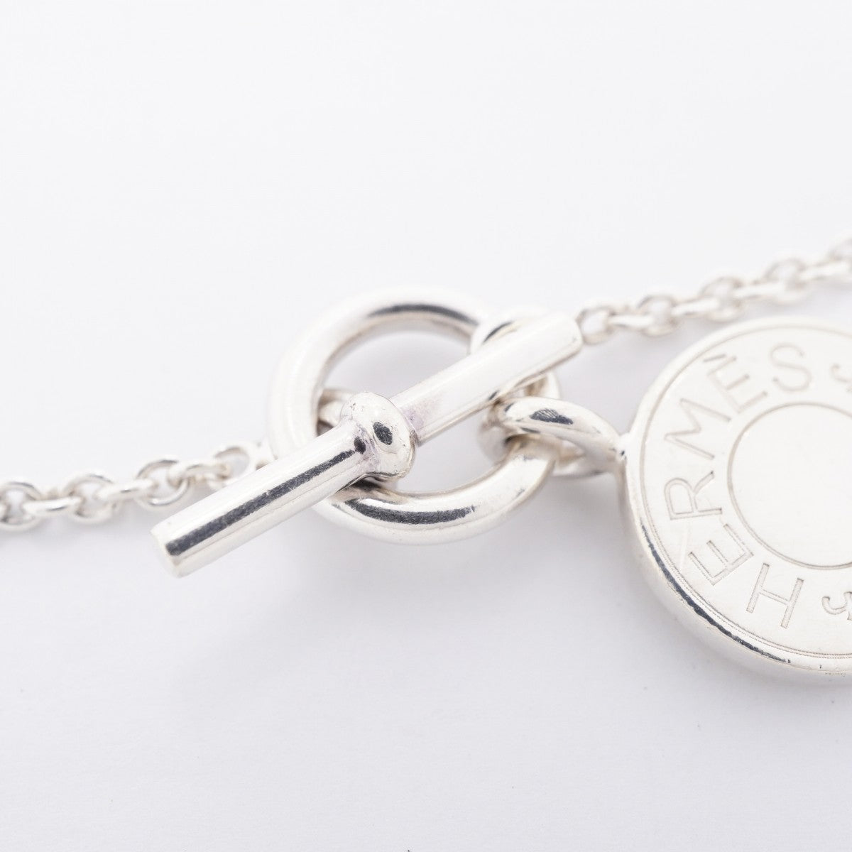 【6jfb0601-k】エルメス ネックレス セリエ アミュレット シルバー925【中古】レディース