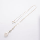 【6jfb0602-k】ティファニー ネックレス オリーブリーフ シルバー925 パール【中古】レディース