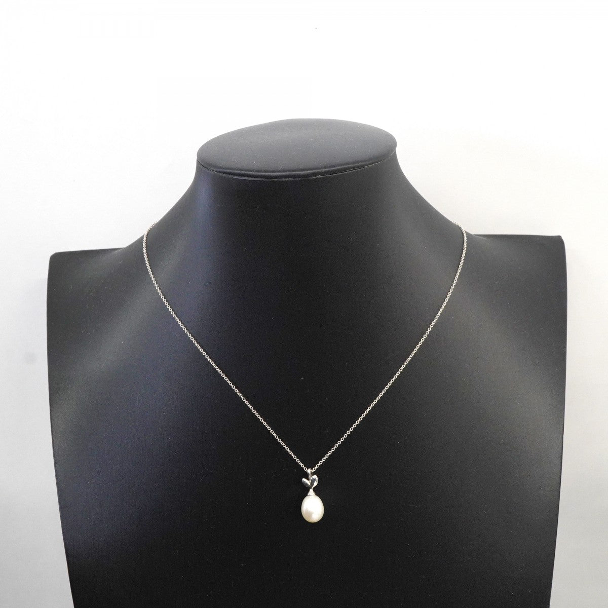 【6jfb0602-k】ティファニー ネックレス オリーブリーフ シルバー925 パール【中古】レディース