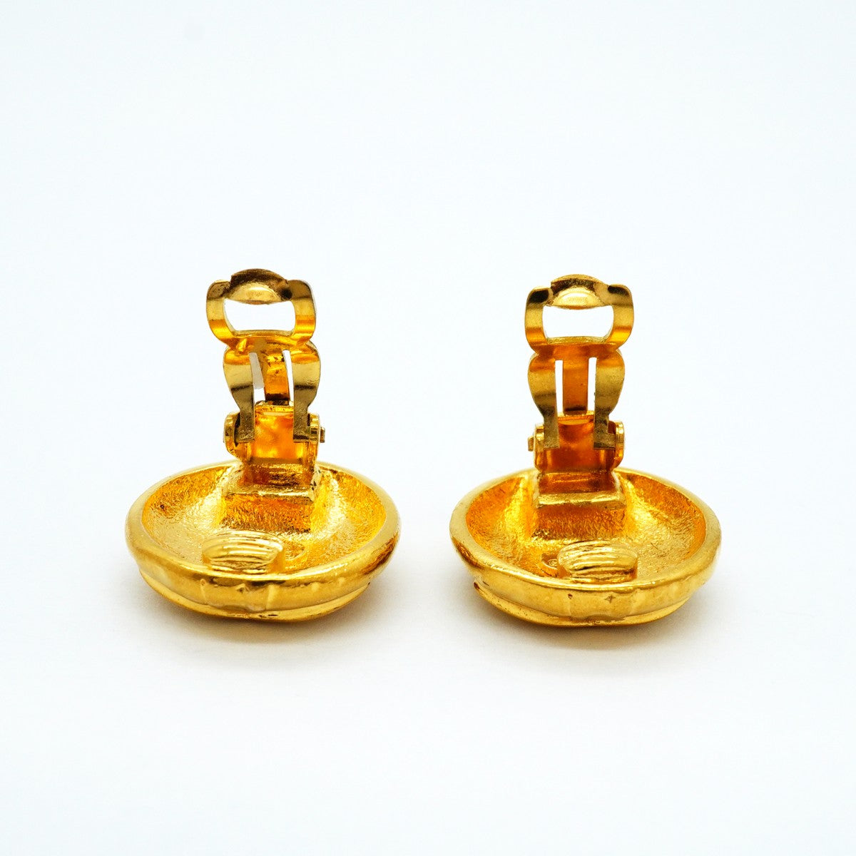 【6jfb0611-k】シャネル イヤリング ヴィンテージ ココマーク GPメッキ ゴールド【中古】レディース