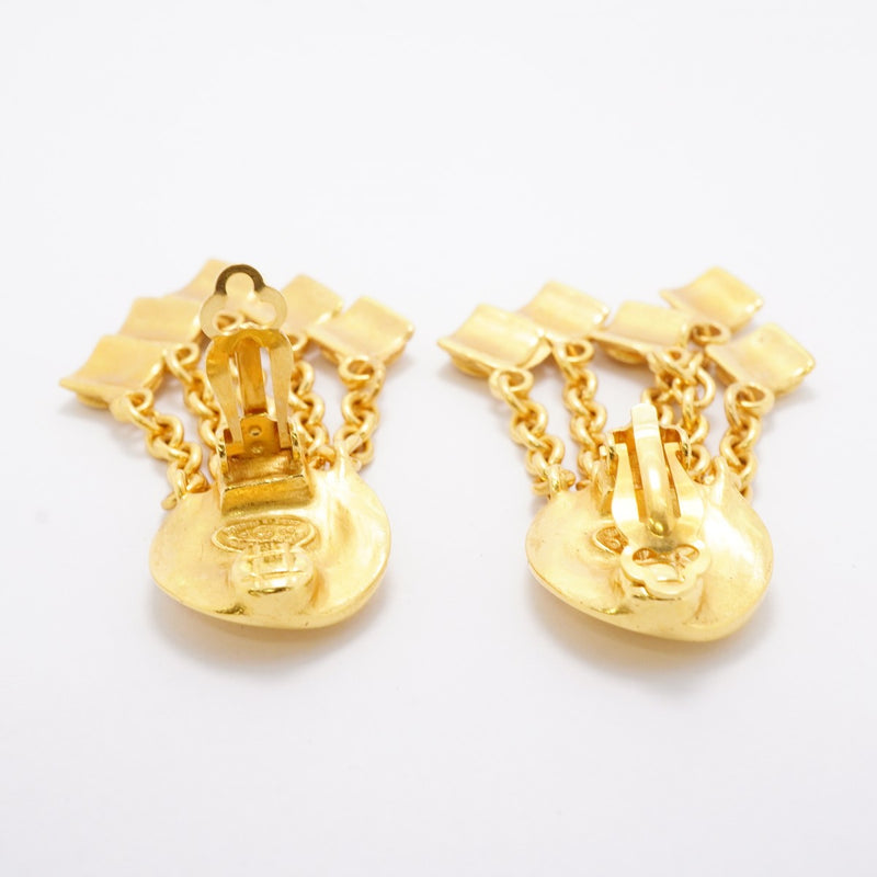 【6jfb0618-k】シャネル イヤリング ヴィンテージ ココマーク GPメッキ ゴールド【中古】レディース