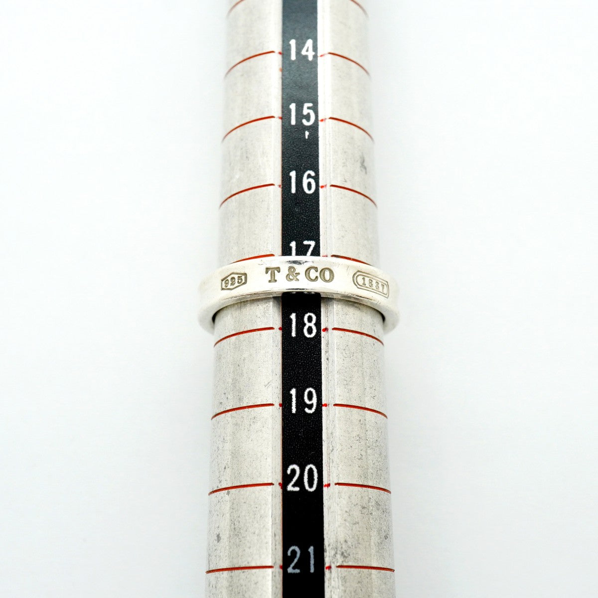 【6jfb0626-k】ティファニー リング ナロー シルバー925 17.5号【中古】レディース
