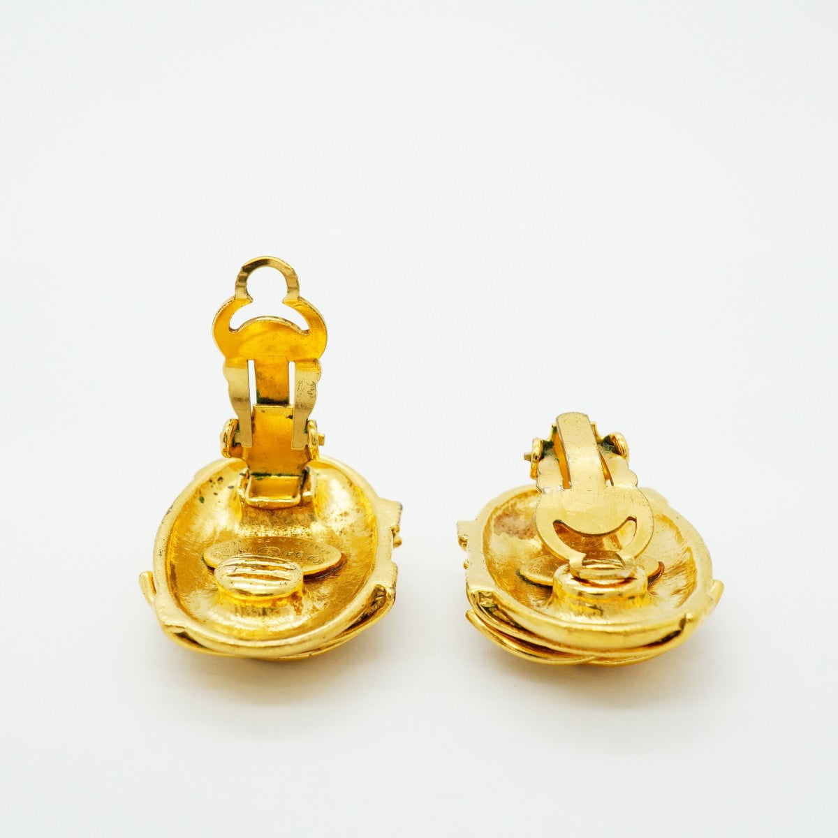 【6jfb0634-k】シャネル イヤリング ヴィンテージ ココマーク GPメッキ ゴールド【中古】レディース