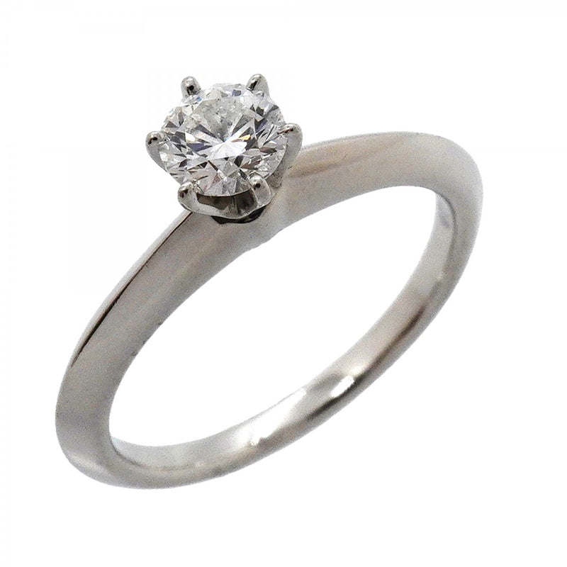 【6jfb0645】ティファニー リング ソリティア 1PD Pt950 プラチナ ダイヤモンド 0.28ct 6.5号【中古】レディース