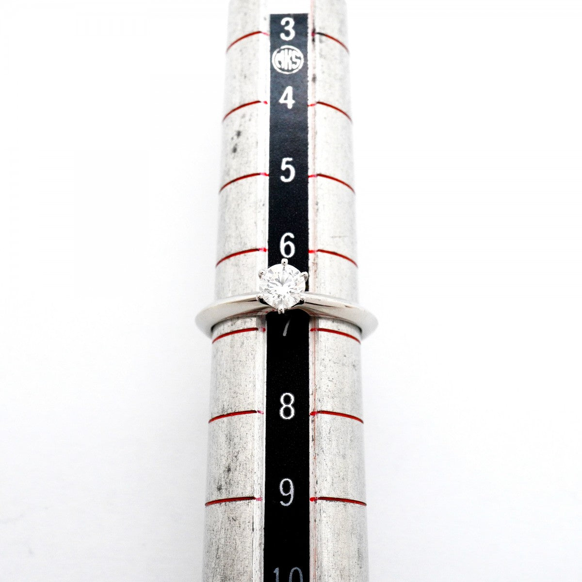 【6jfb0645】ティファニー リング ソリティア 1PD Pt950 プラチナ ダイヤモンド 0.28ct 6.5号【中古】レディース