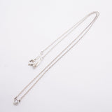 【6jfb0655-k】ティファニー ネックレス バイザヤード 1PD シルバー925 ダイヤモンド【中古】レディース