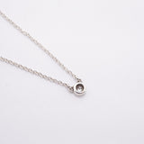 【6jfb0655-k】ティファニー ネックレス バイザヤード 1PD シルバー925 ダイヤモンド【中古】レディース