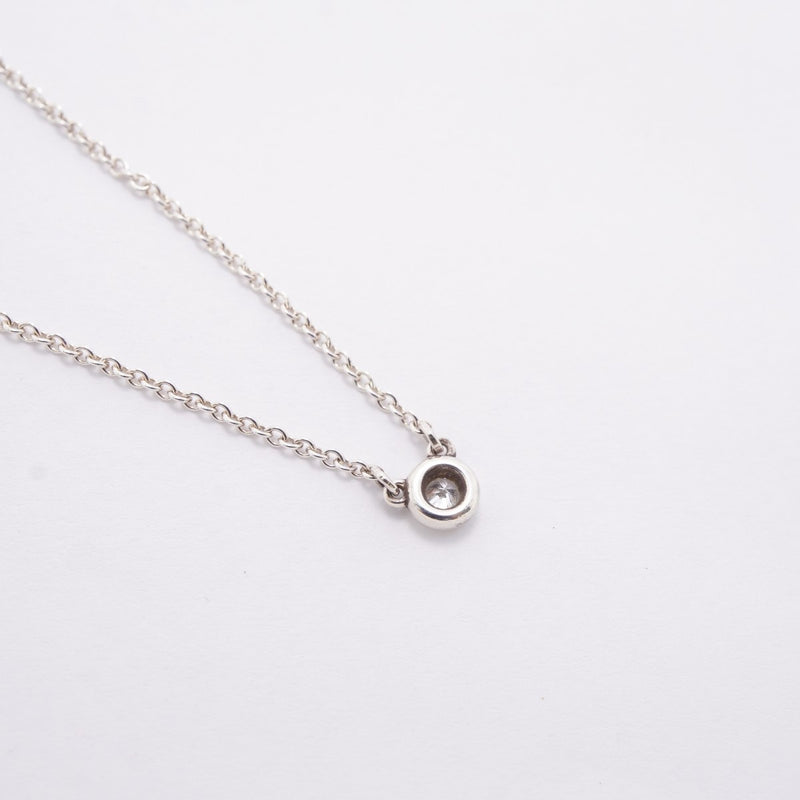 【6jfb0655-k】ティファニー ネックレス バイザヤード 1PD シルバー925 ダイヤモンド【中古】レディース