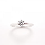 【6jfb0658】ティファニー リング ソリティア 1PD Pt950 プラチナ ダイヤモンド 0.23ct 11.5号【中古】レディース