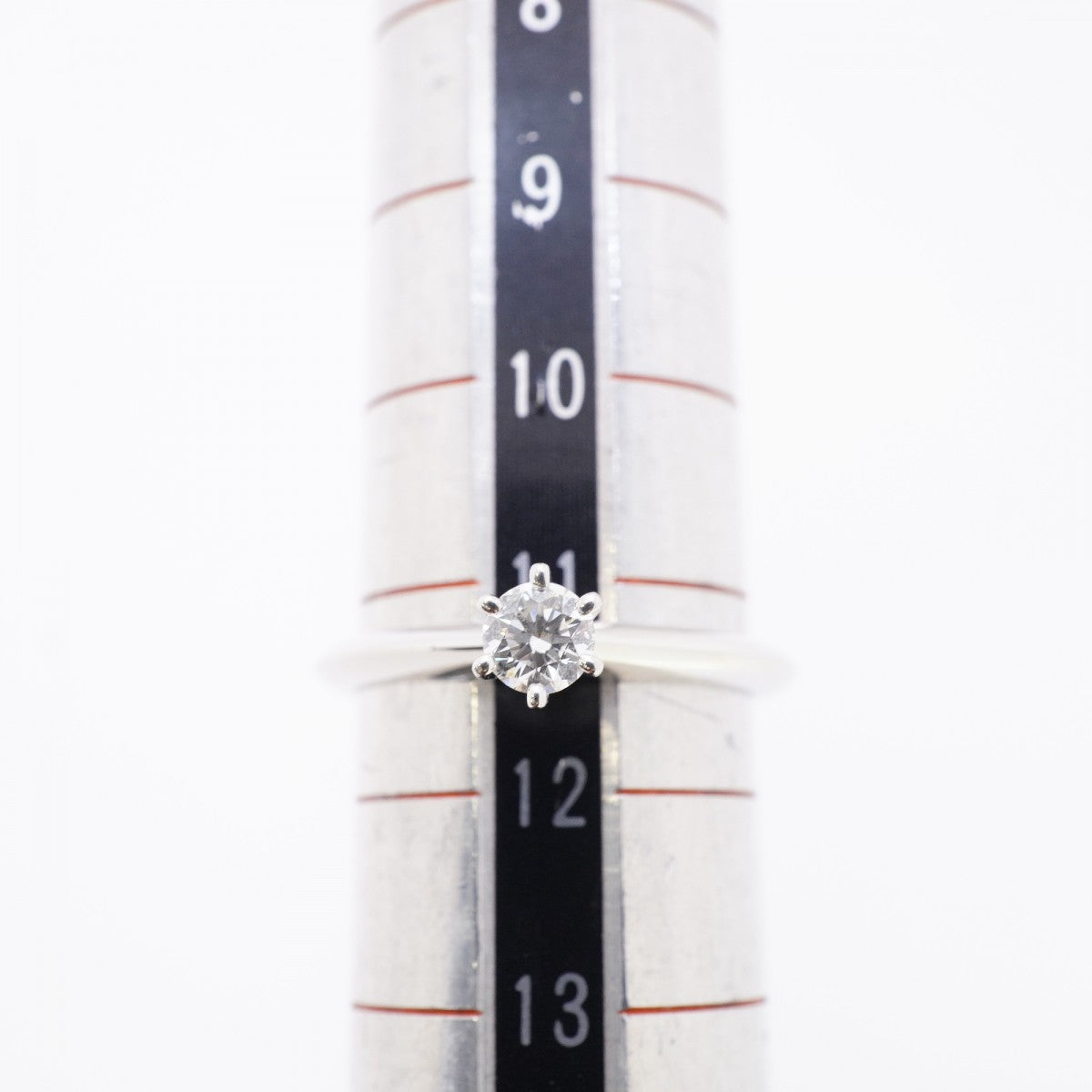 【6jfb0658】ティファニー リング ソリティア 1PD Pt950 プラチナ ダイヤモンド 0.23ct 11.5号【中古】レディース