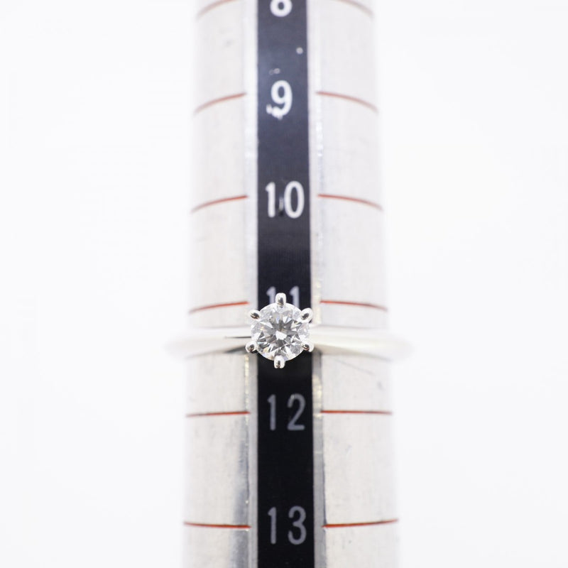 【6jfb0658】ティファニー リング ソリティア 1PD Pt950 プラチナ ダイヤモンド 0.23ct 11.5号【中古】レディース