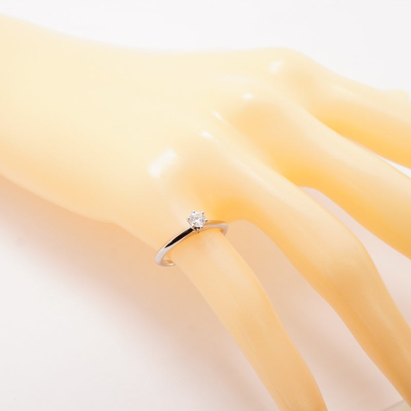 【6jfb0658】ティファニー リング ソリティア 1PD Pt950 プラチナ ダイヤモンド 0.23ct 11.5号【中古】レディース