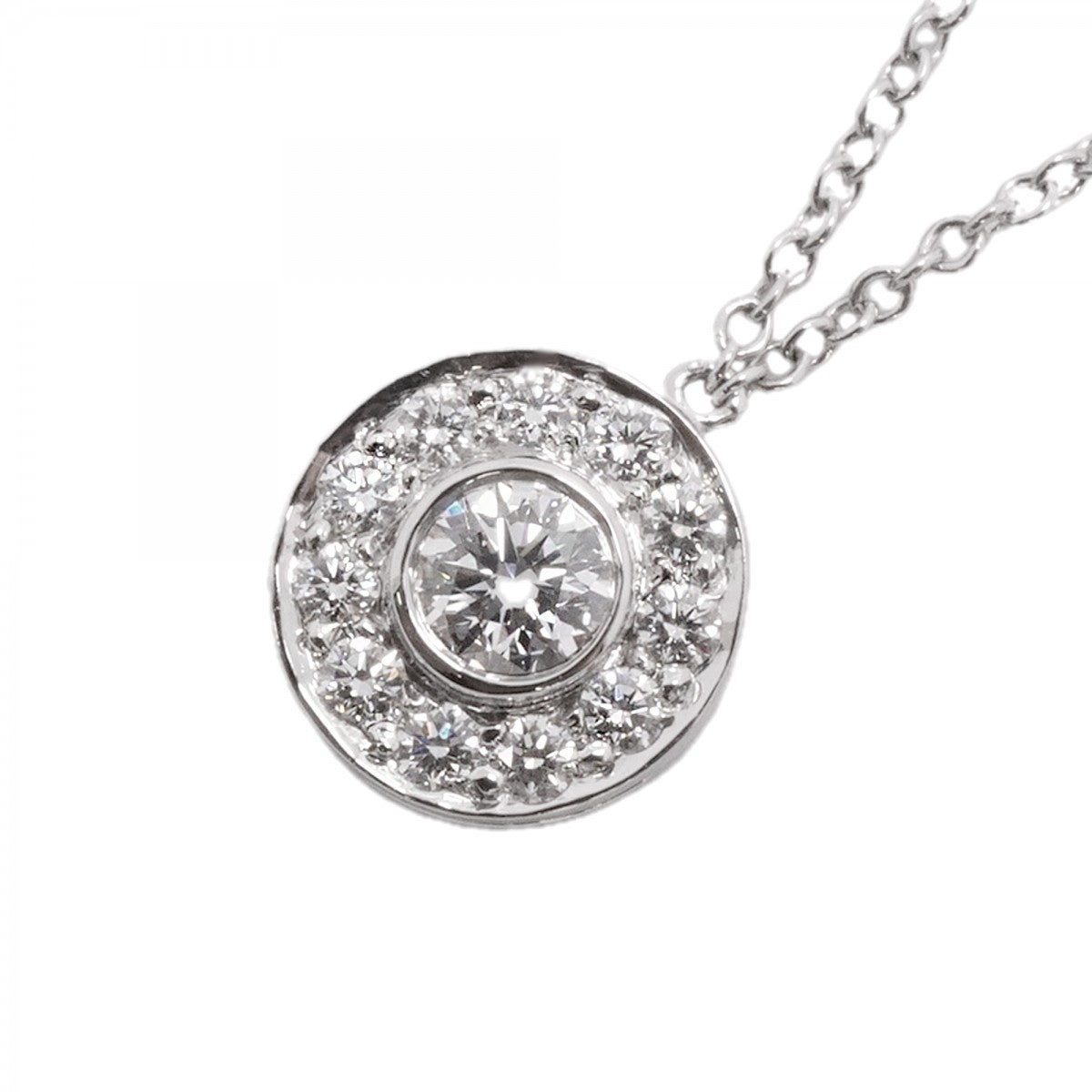 【6jfb0661】ティファニー ネックレス サークレット Pt950 プラチナ ダイヤモンド【中古】レディース
