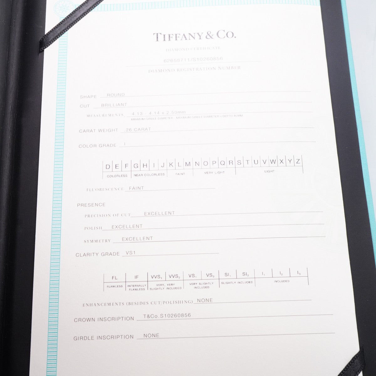 【6jfb0664】ティファニー リング ソリティア 1PD Pt950 プラチナ ダイヤモンド 0.26ct 6.5号【中古】レディース