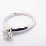 【6jfb0664】ティファニー リング ソリティア 1PD Pt950 プラチナ ダイヤモンド 0.26ct 6.5号【中古】レディース