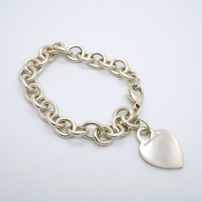 【6jfb0669-k】ティファニー ブレスレット ハートタグ シルバー925【中古】レディース