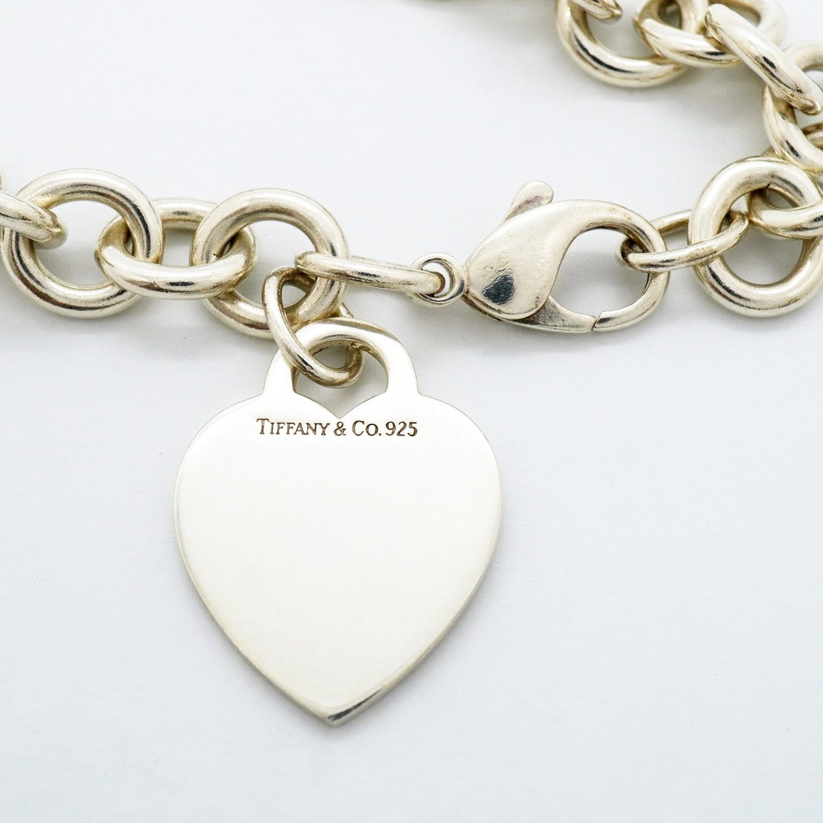 【6jfb0669-k】ティファニー ブレスレット ハートタグ シルバー925【中古】レディース