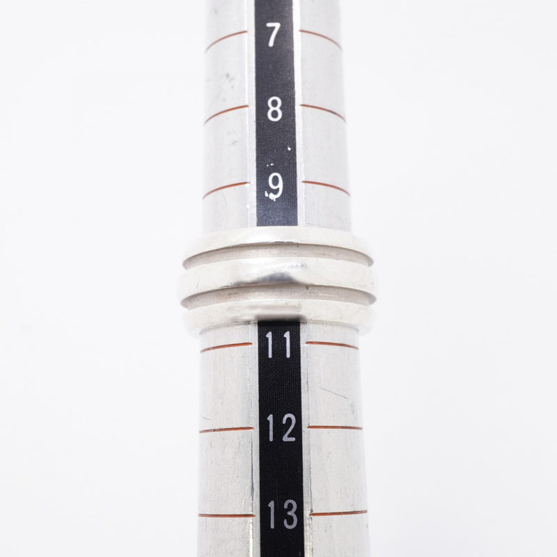 【6jfb0676-k】ティファニー リング グルーブド/ダブルライン シルバー925 10.5号【中古】レディース